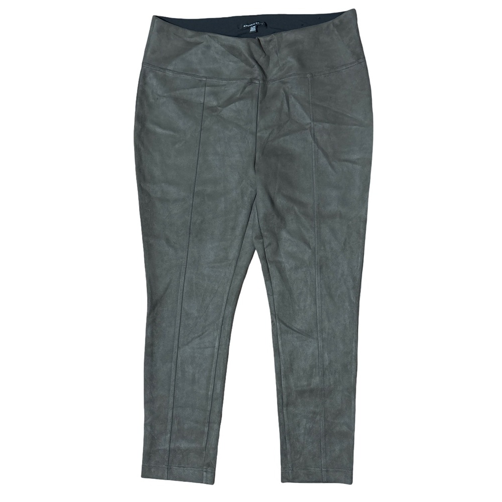 Andrew Marc Faux Suede Skinny Pants Grayish Brown
